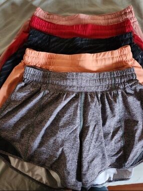 lululemon athletica Women’s Athletic Shorts - Gray, Peach, Red, Black, Pink